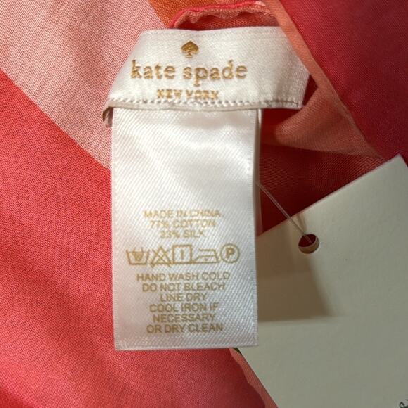 NWT Kate Spade Grapefruit Pareo Scarf Sarong Wrap Cover Up - Picture 7 of 9
